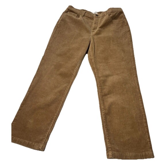 NWT LOFT The Straight High Rise Tan Brown Corduroy Pants Petite Womens Size 30 - Picture 1 of 14